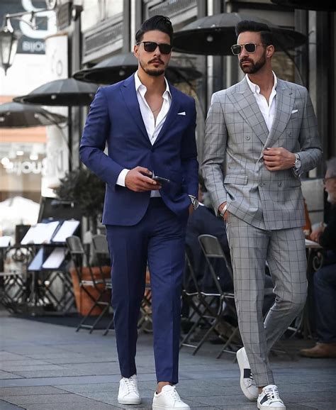 suits for men with sneakers